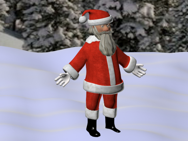圣诞老人模型下载3