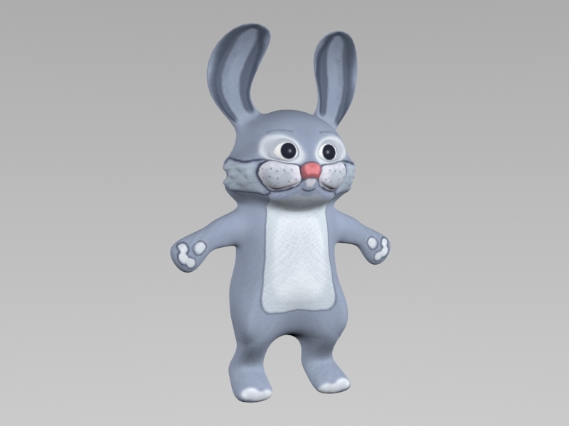 3d兔子模型0