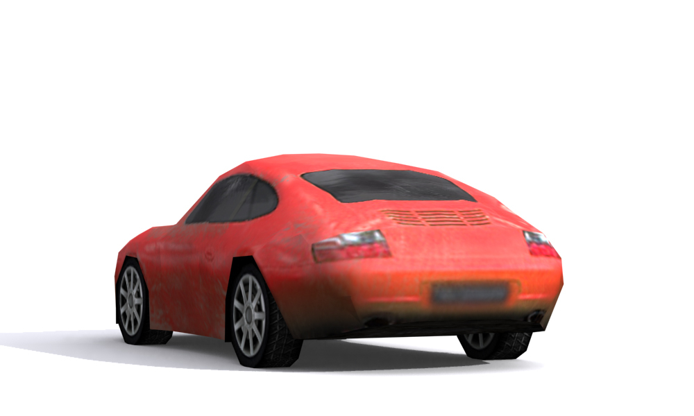 红色汽车模型1
