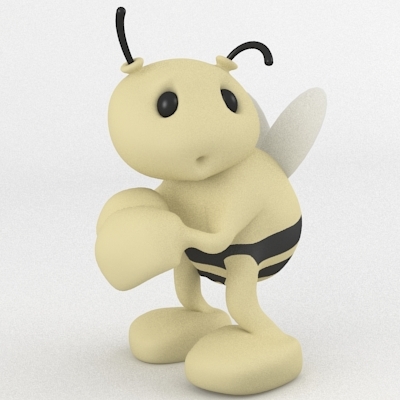 卡通蜜蜂模型0