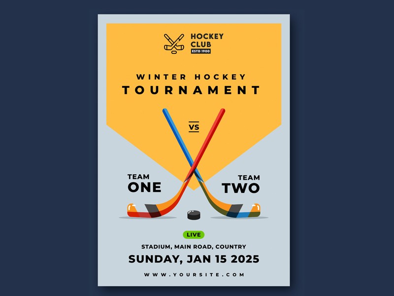 2022冬奥会冰球宣传海报0