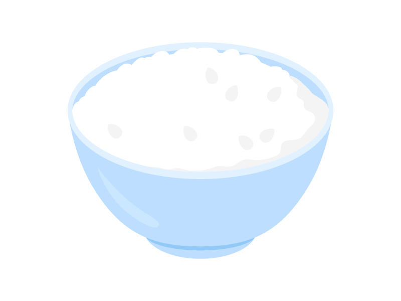 一碗米饭插画0