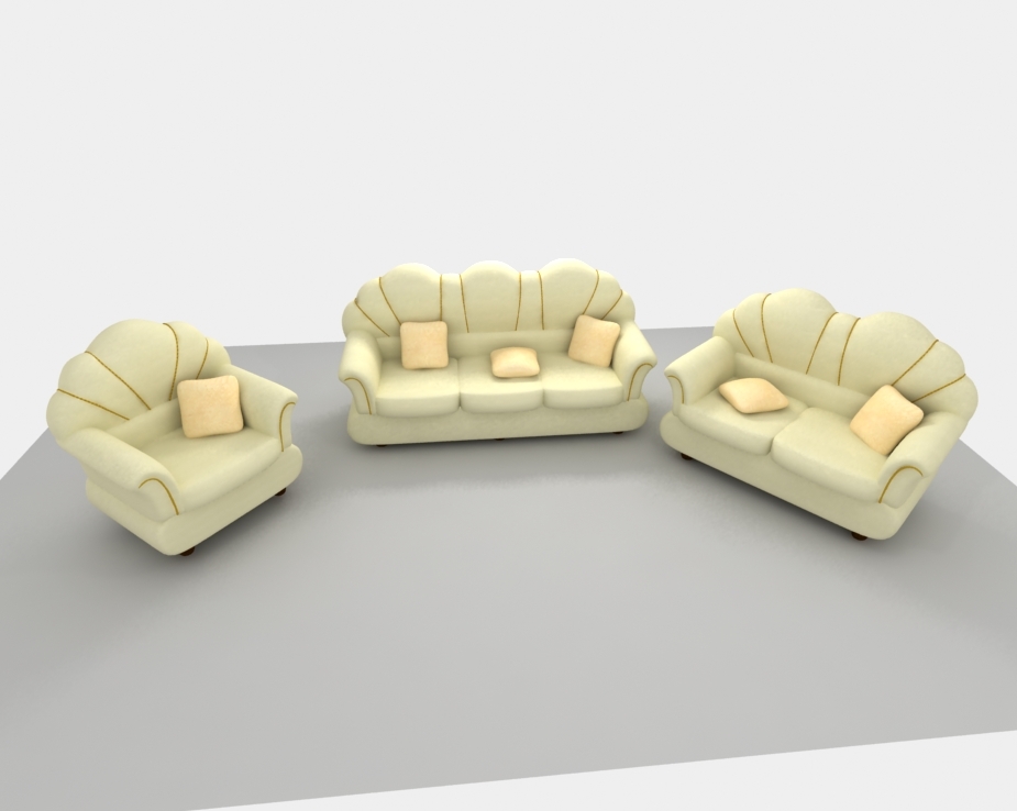 3d欧式沙发家具模型0