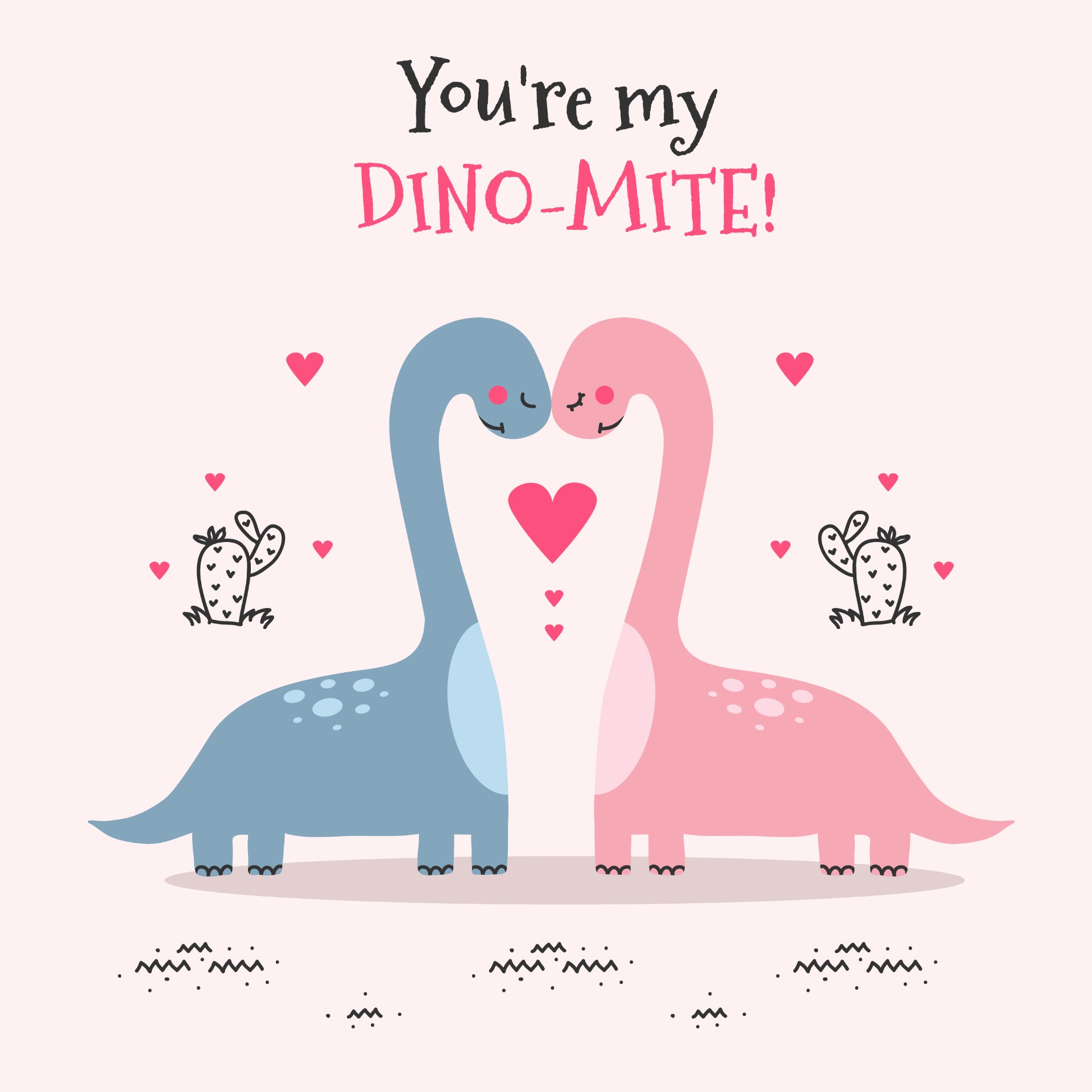 情人节恐龙插图0