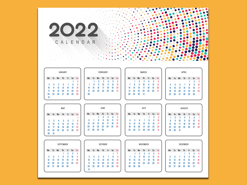 2022年日历表电子版打印版0