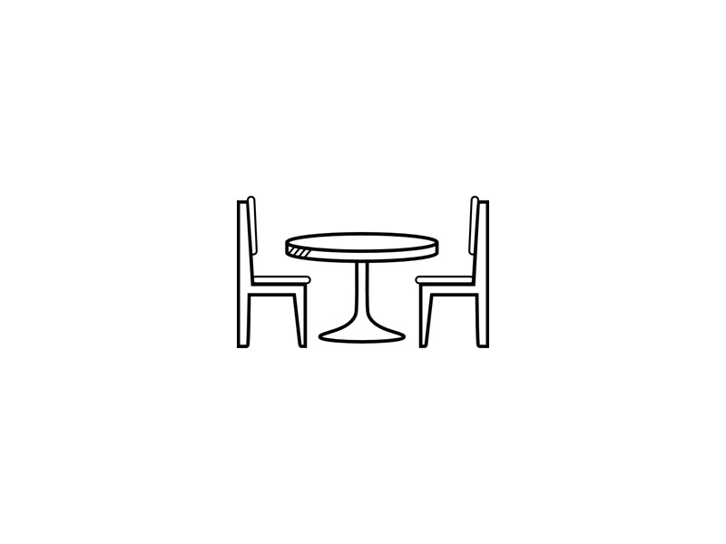 餐厅桌椅图标0