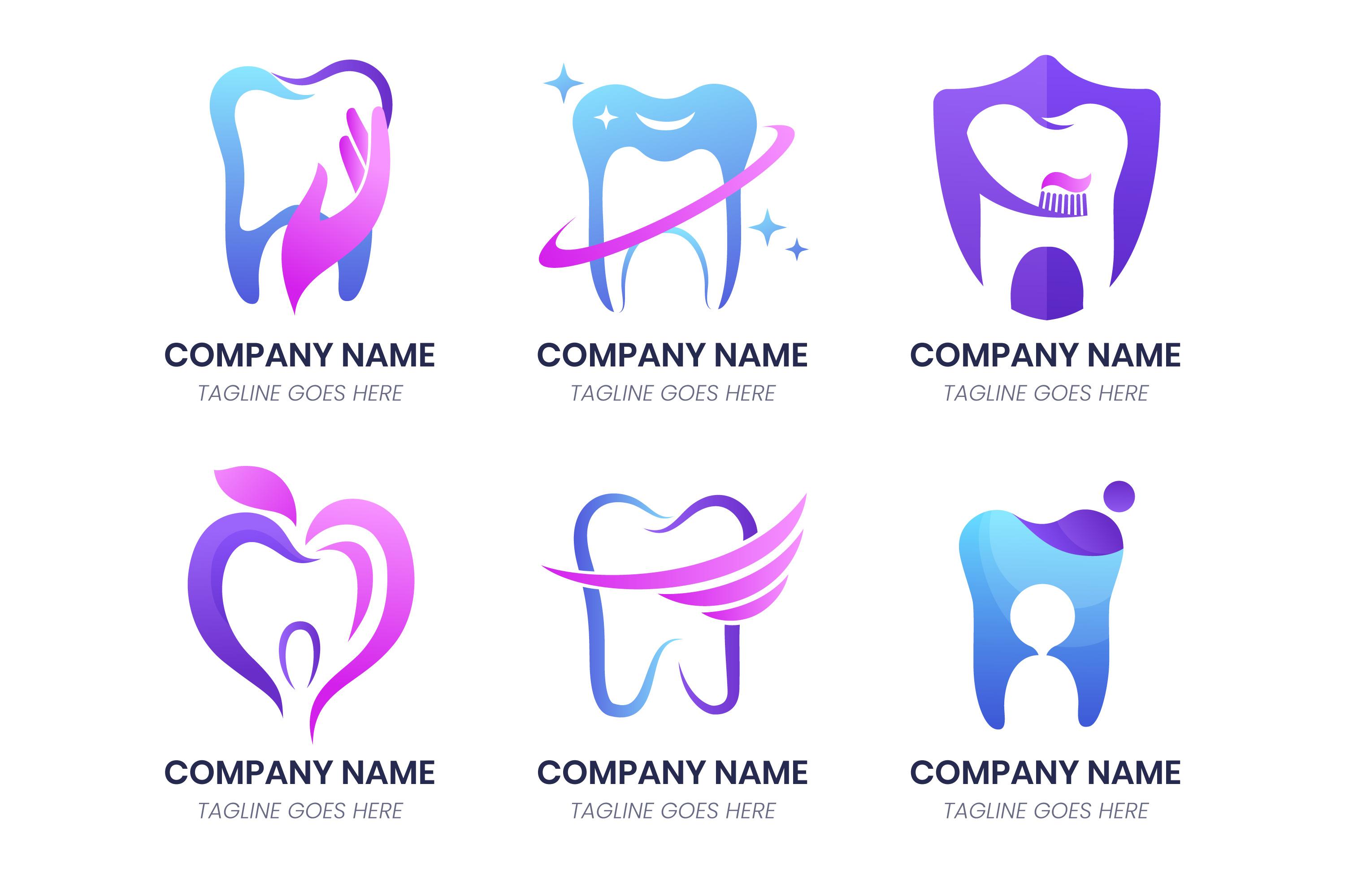 牙齿logo创意设计0