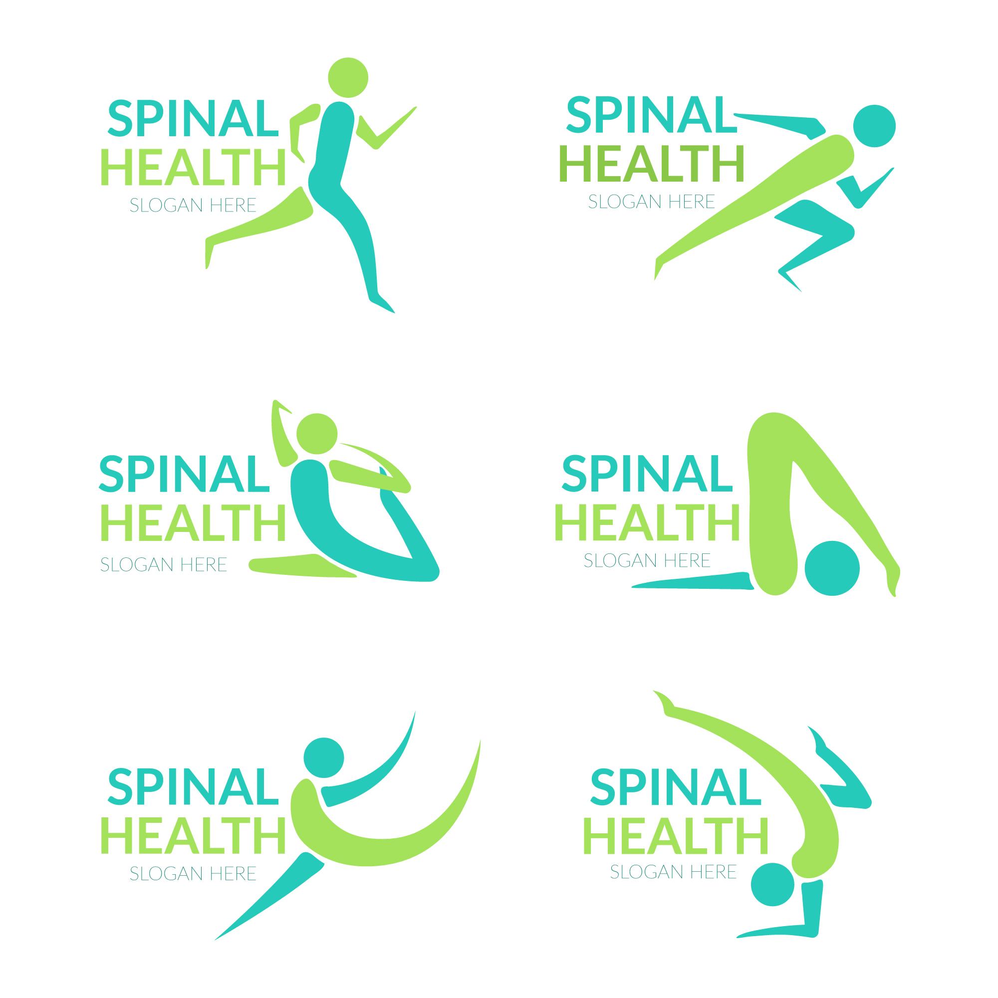 跑步瑜伽运动logo设计图片0