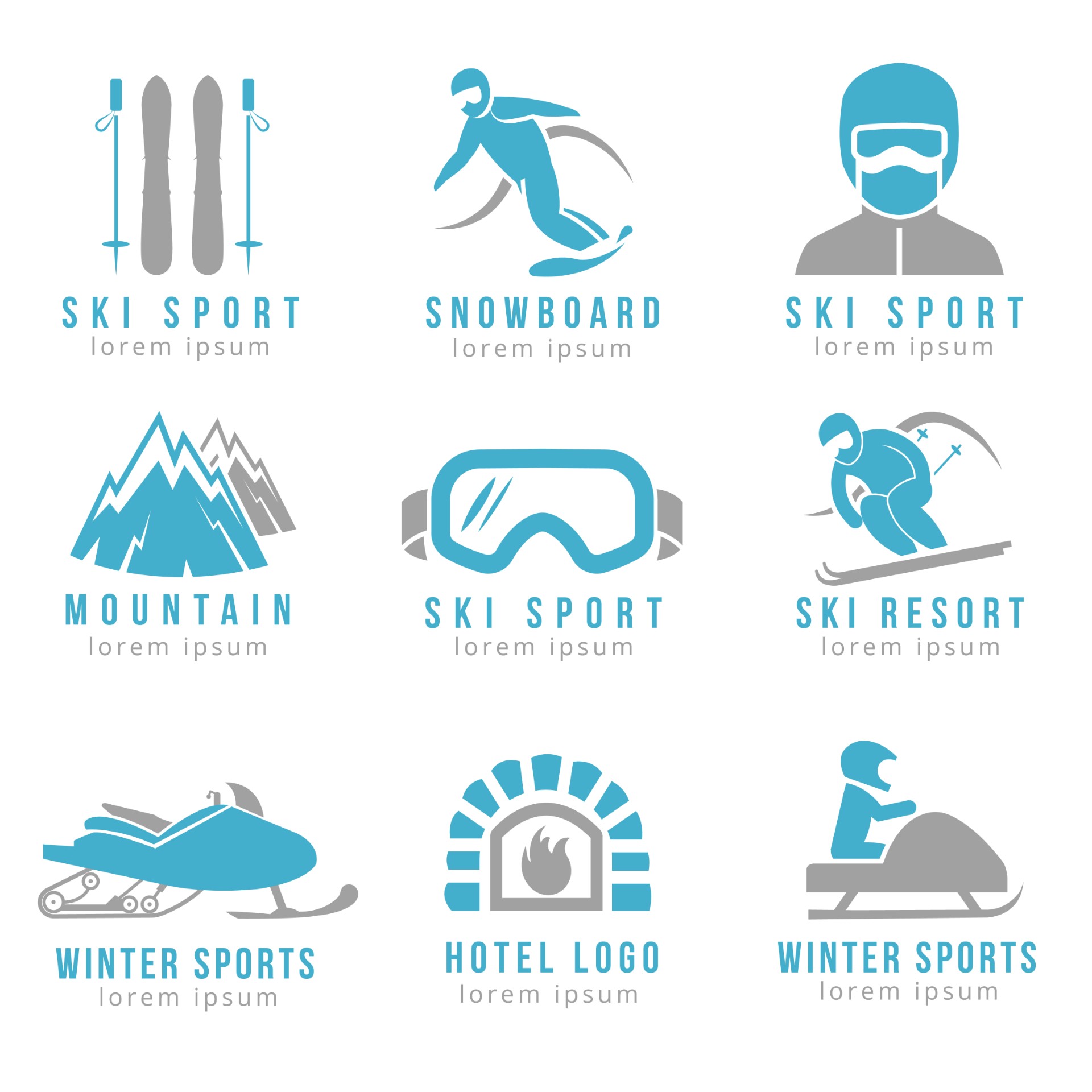 滑雪运动项目图标0