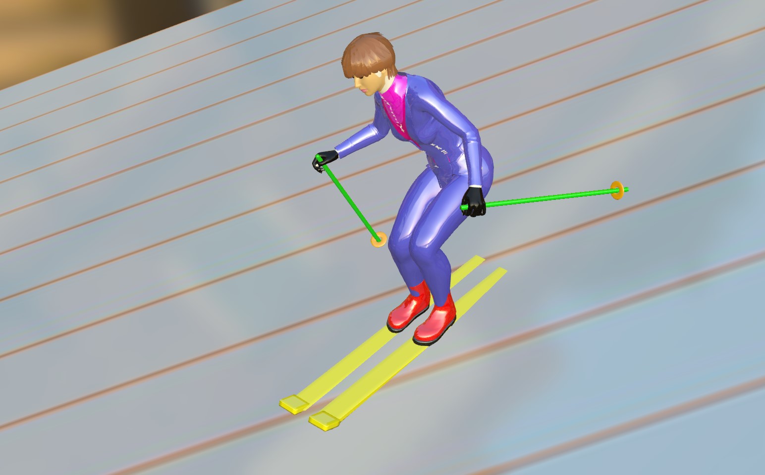 滑雪运动员3d模型0