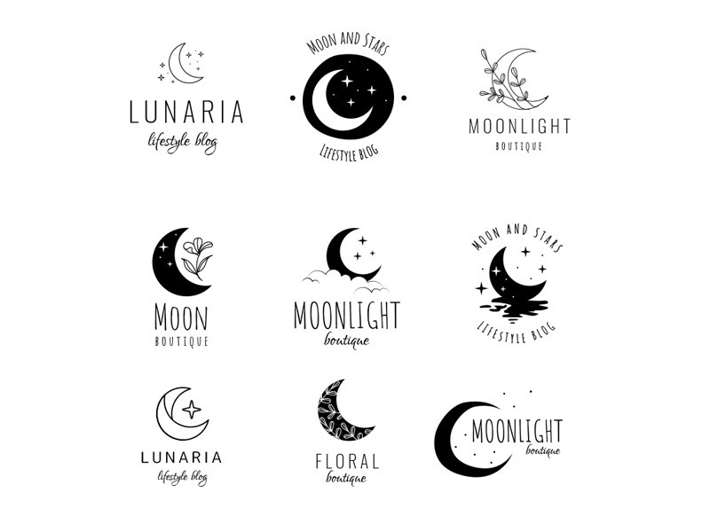 月亮标志设计logo0
