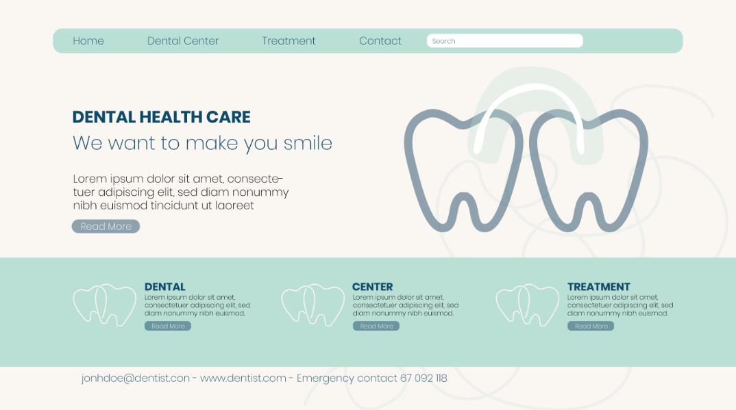 口腔牙科医院网页设计模板0