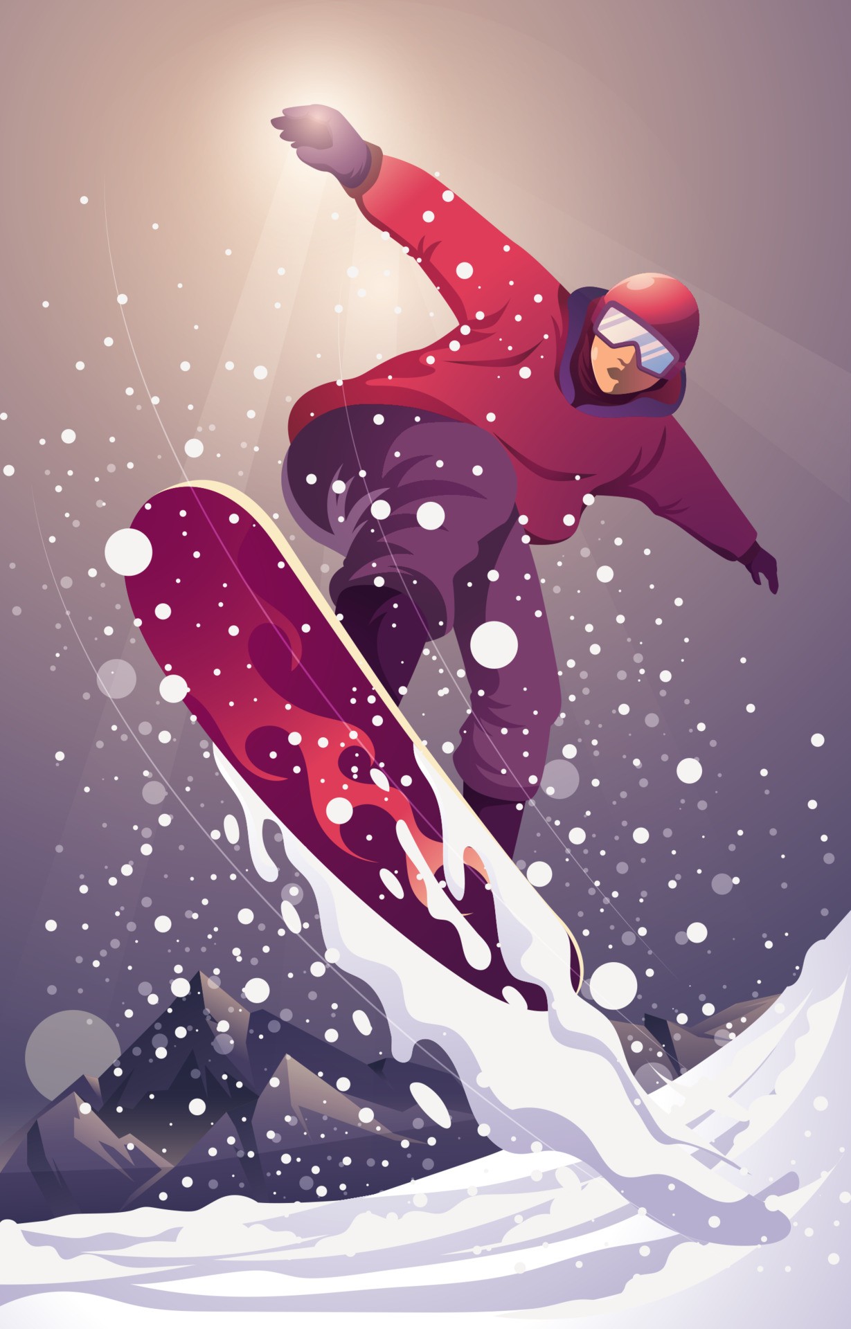 冬季单板滑雪运动插图0