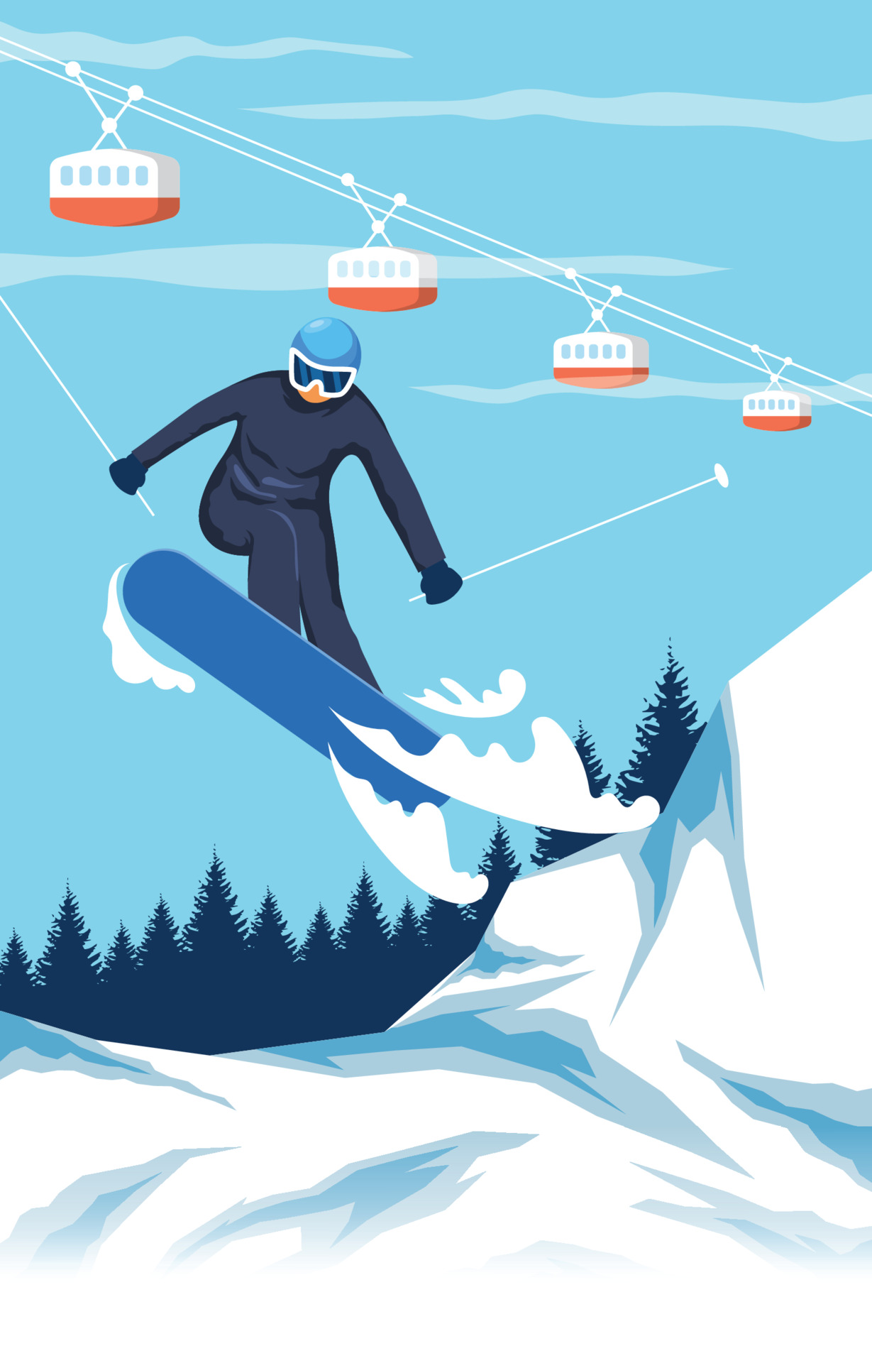 冬季极限滑雪运动插图0