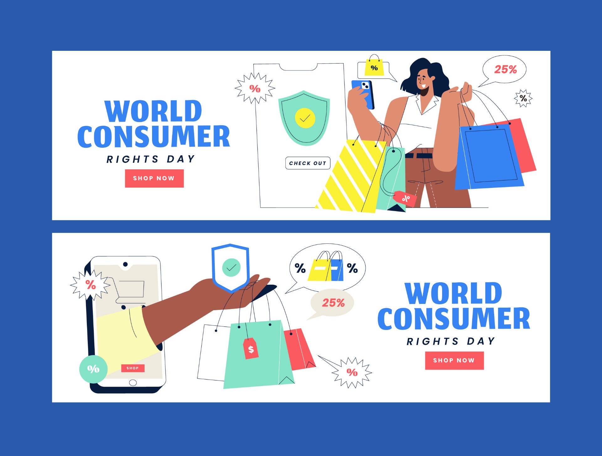 世界消费者权益日横幅模板0