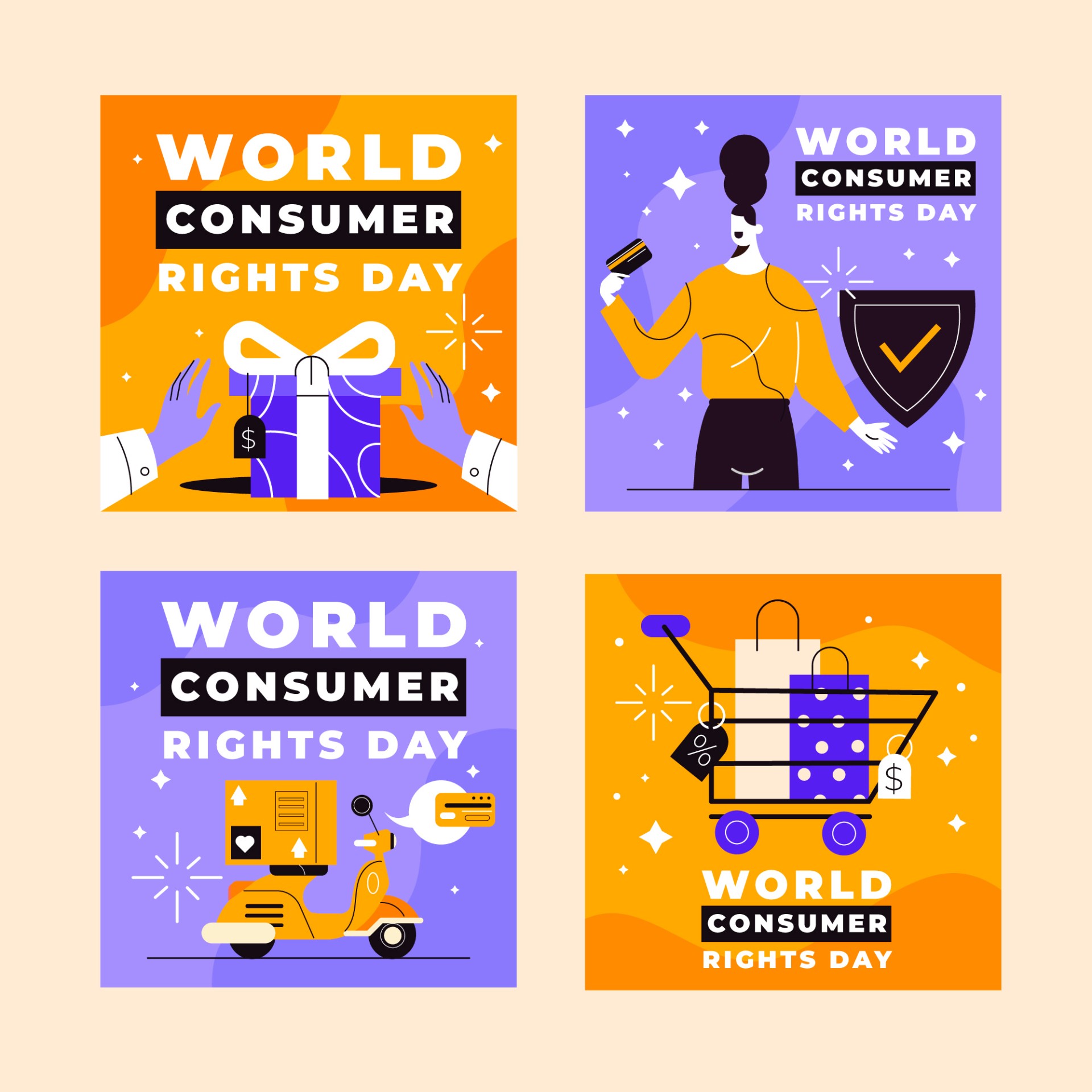 世界消费者权益日帖子模板0