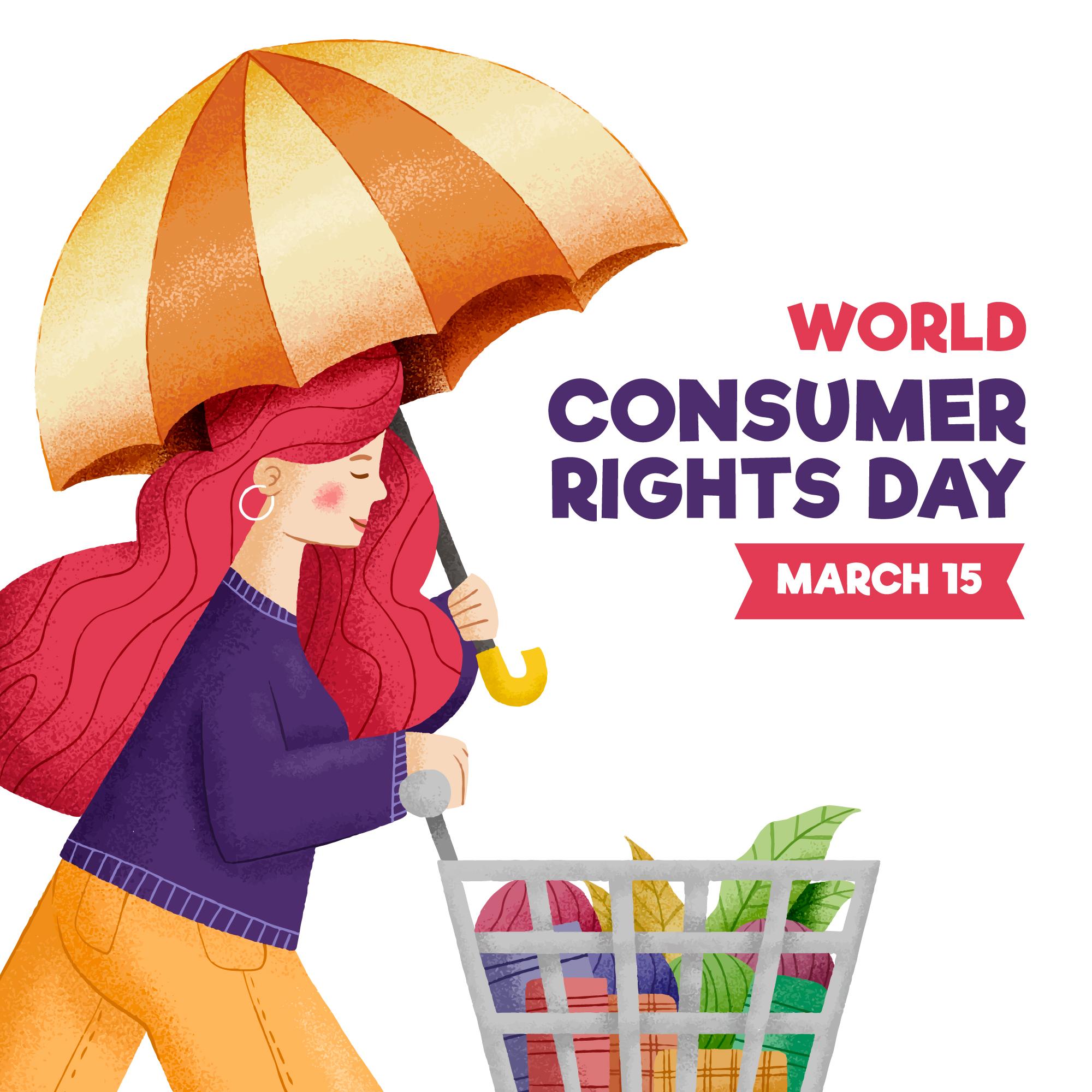 消费者权益保护日插画0