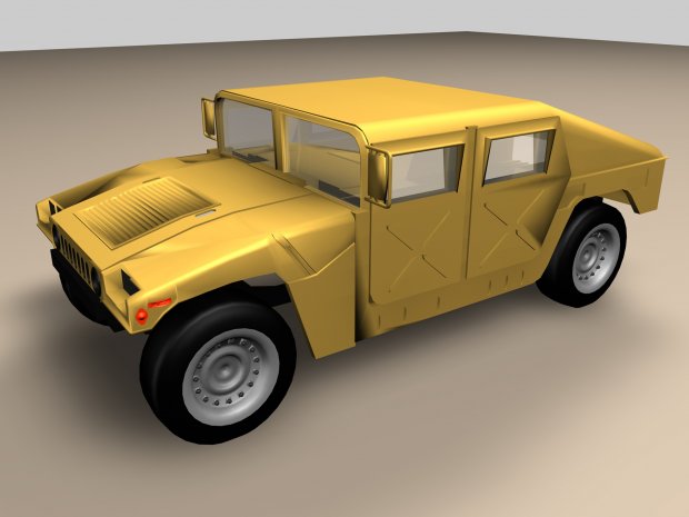 悍马车3D模型0
