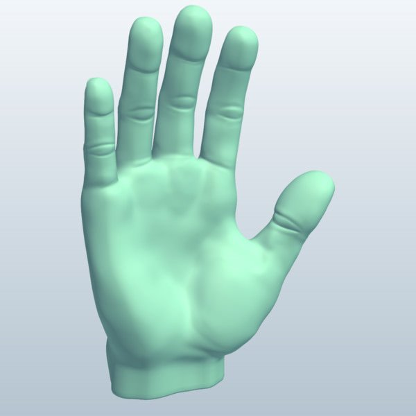 张开的手3D模型0