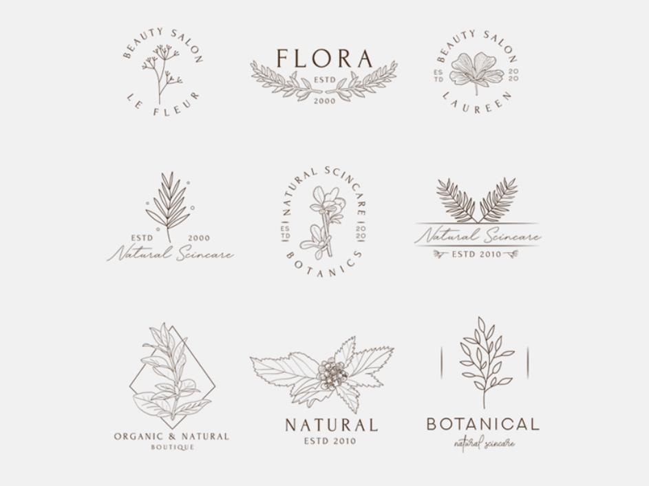 植物线性logo0