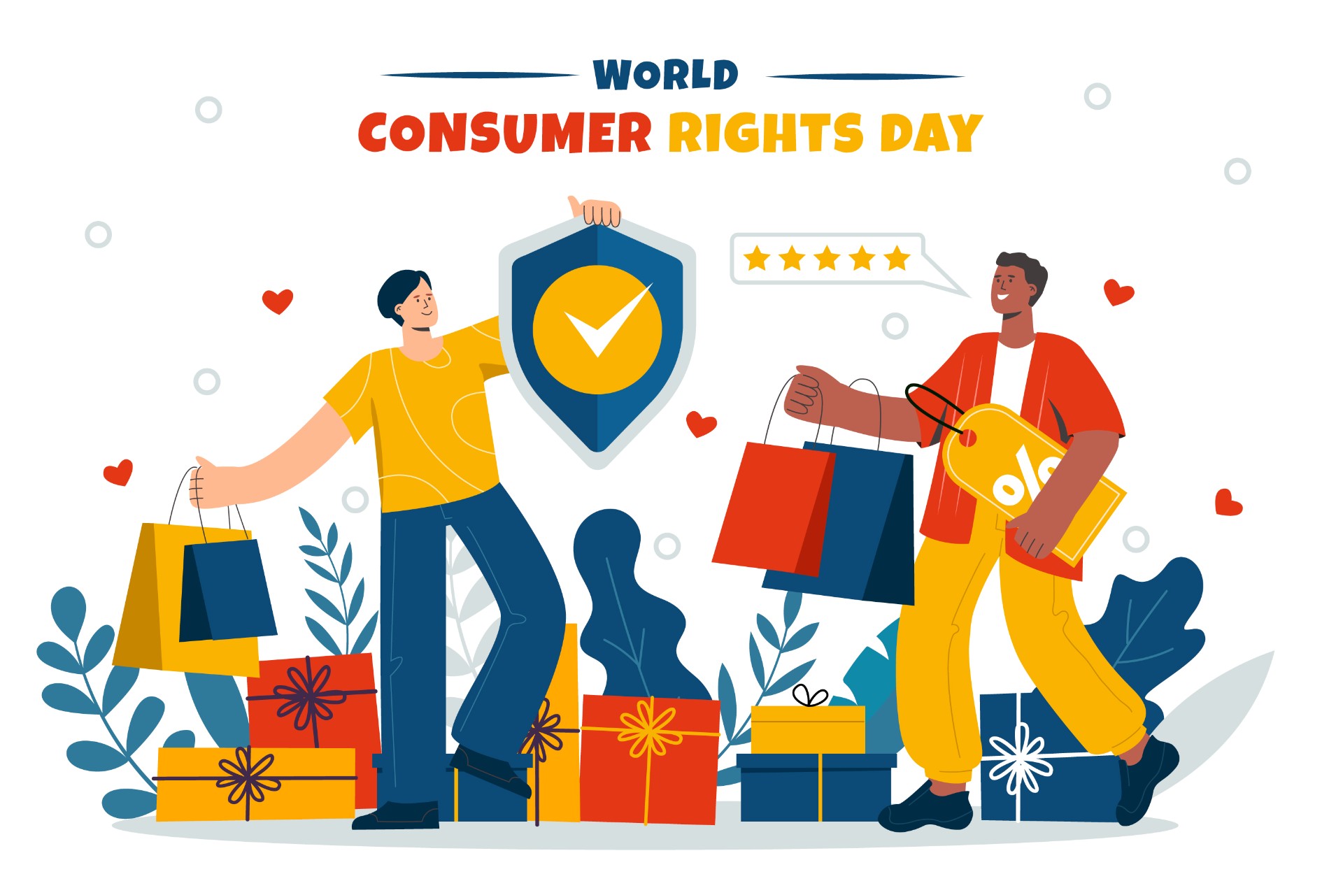 国际消费者权益日海报模板0