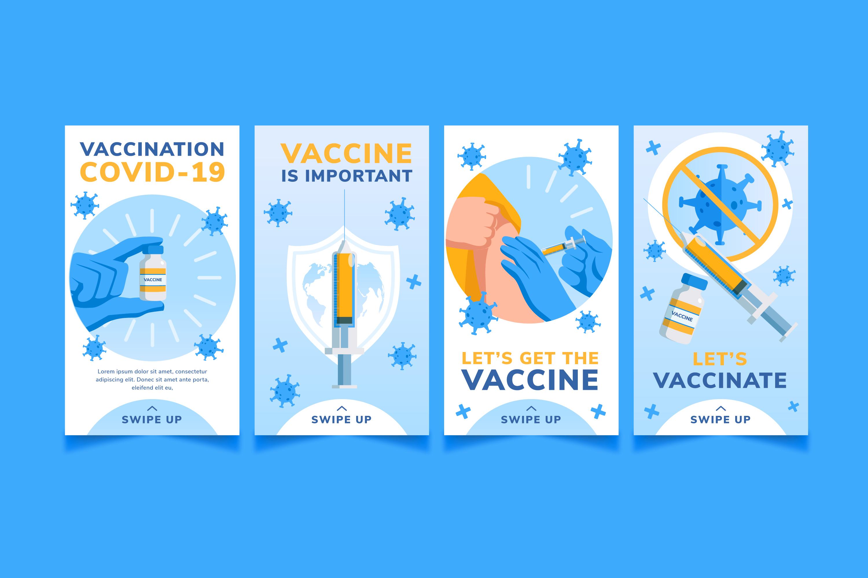 疫苗与防疫宣传海报模板0