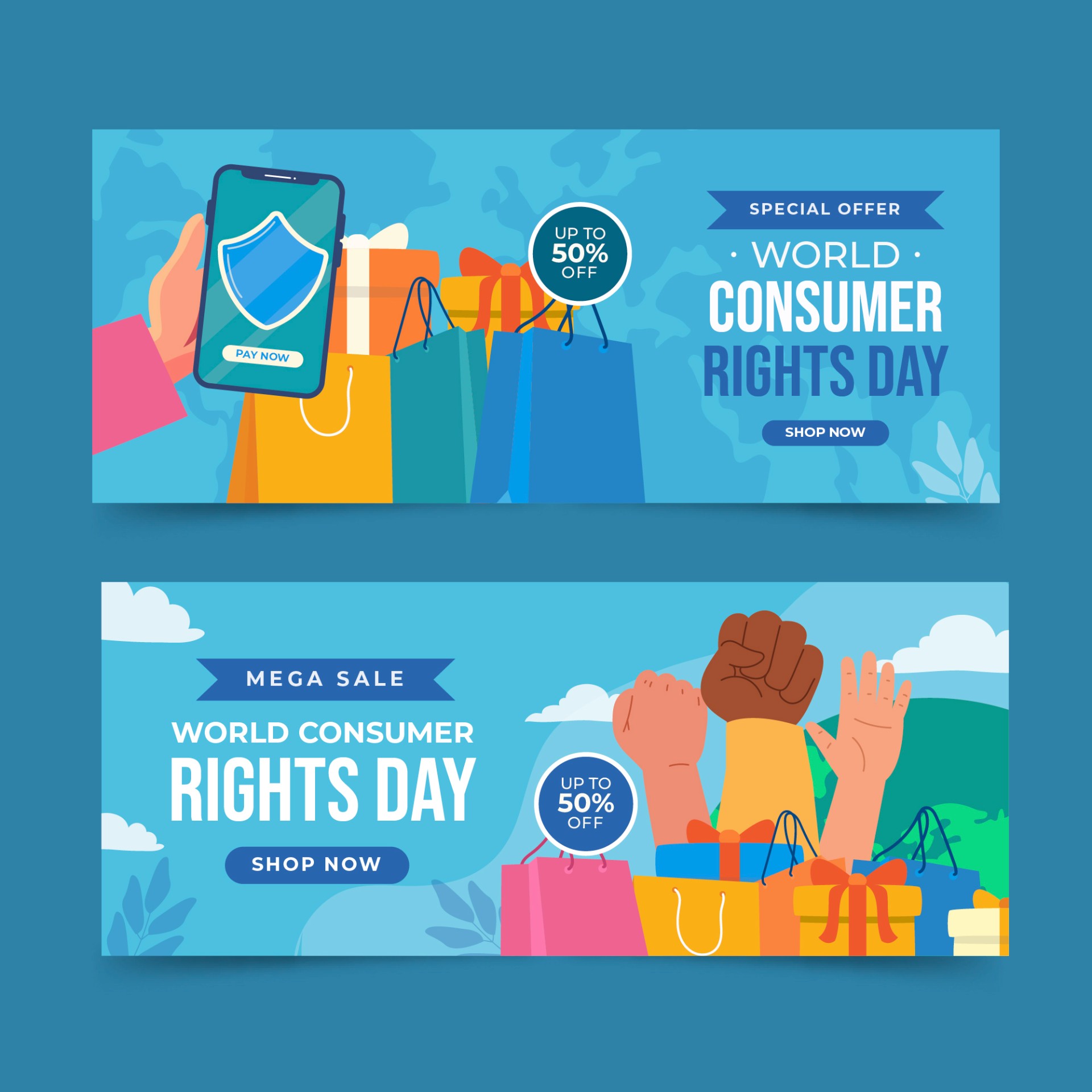 315世界消费者权利日横幅模板0