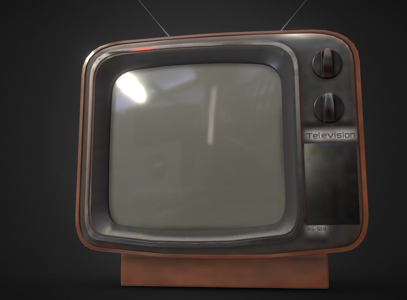 古董电视机模型0
