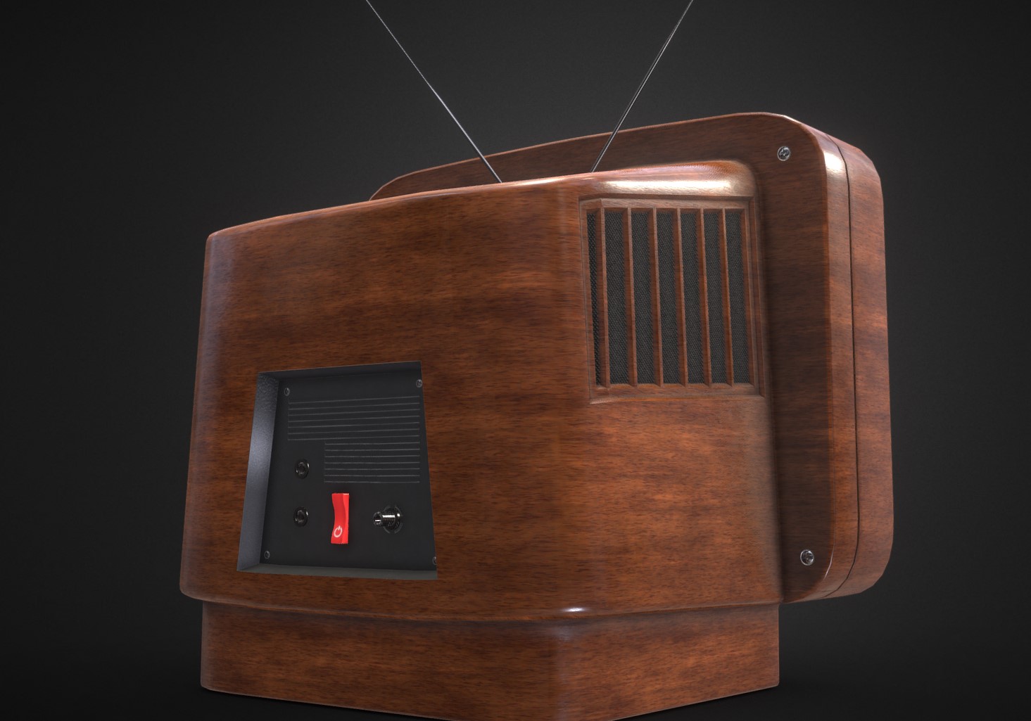 古董电视机模型1