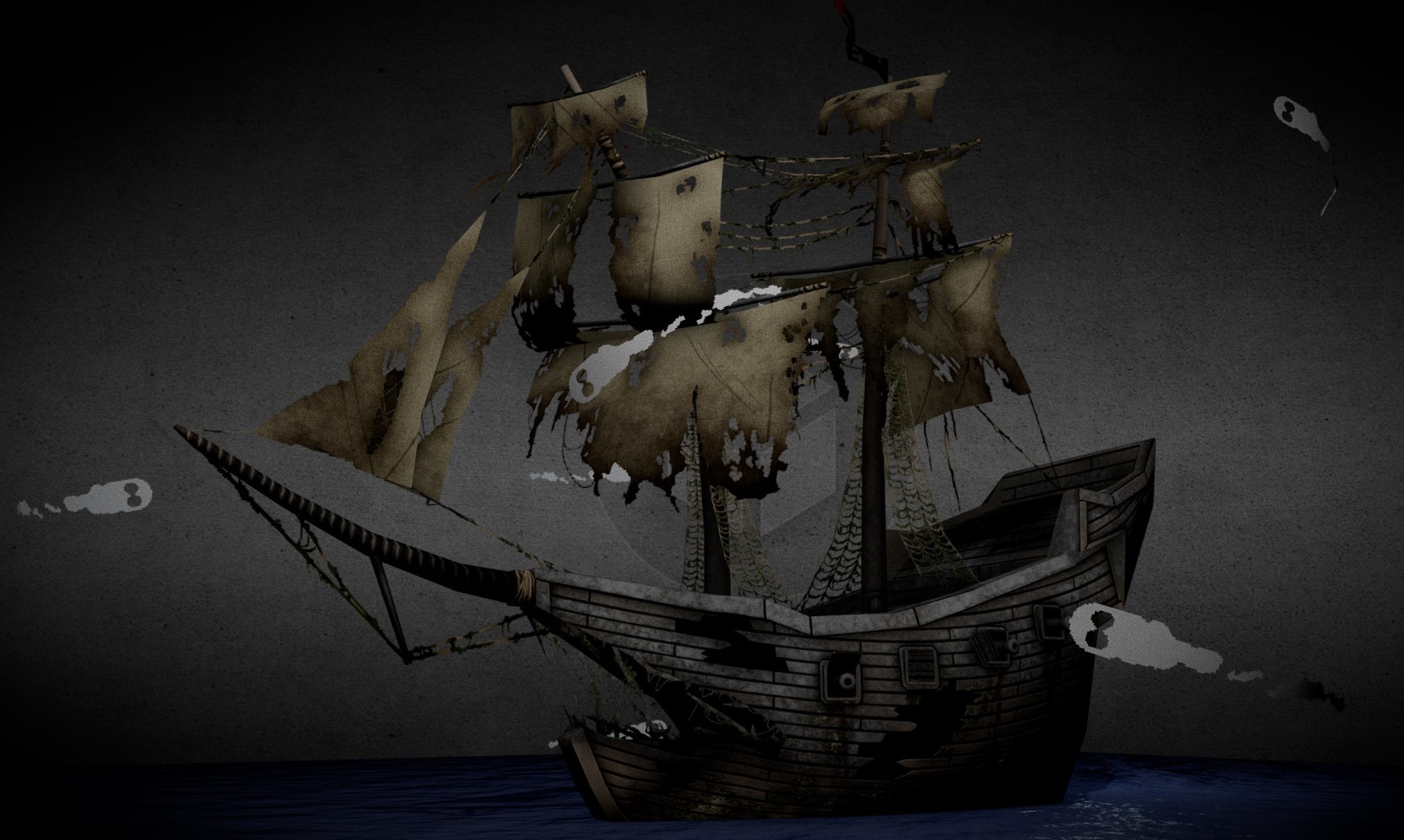 幽灵船3d模型0