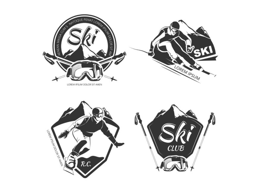滑雪运动品牌标志logo0