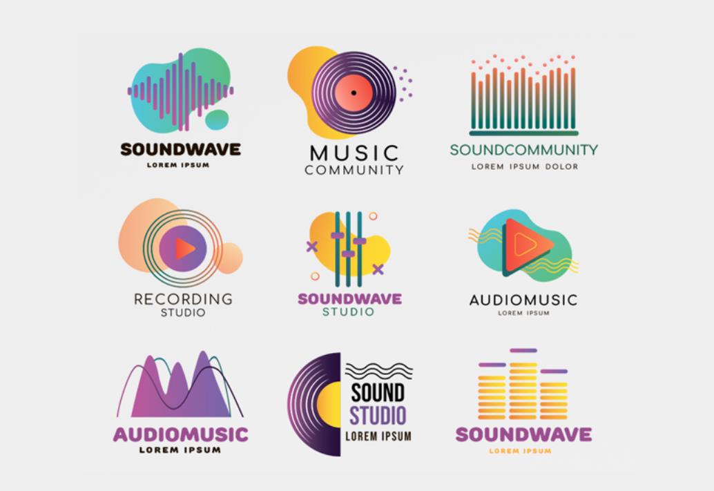 音乐工作室个性logo设计0