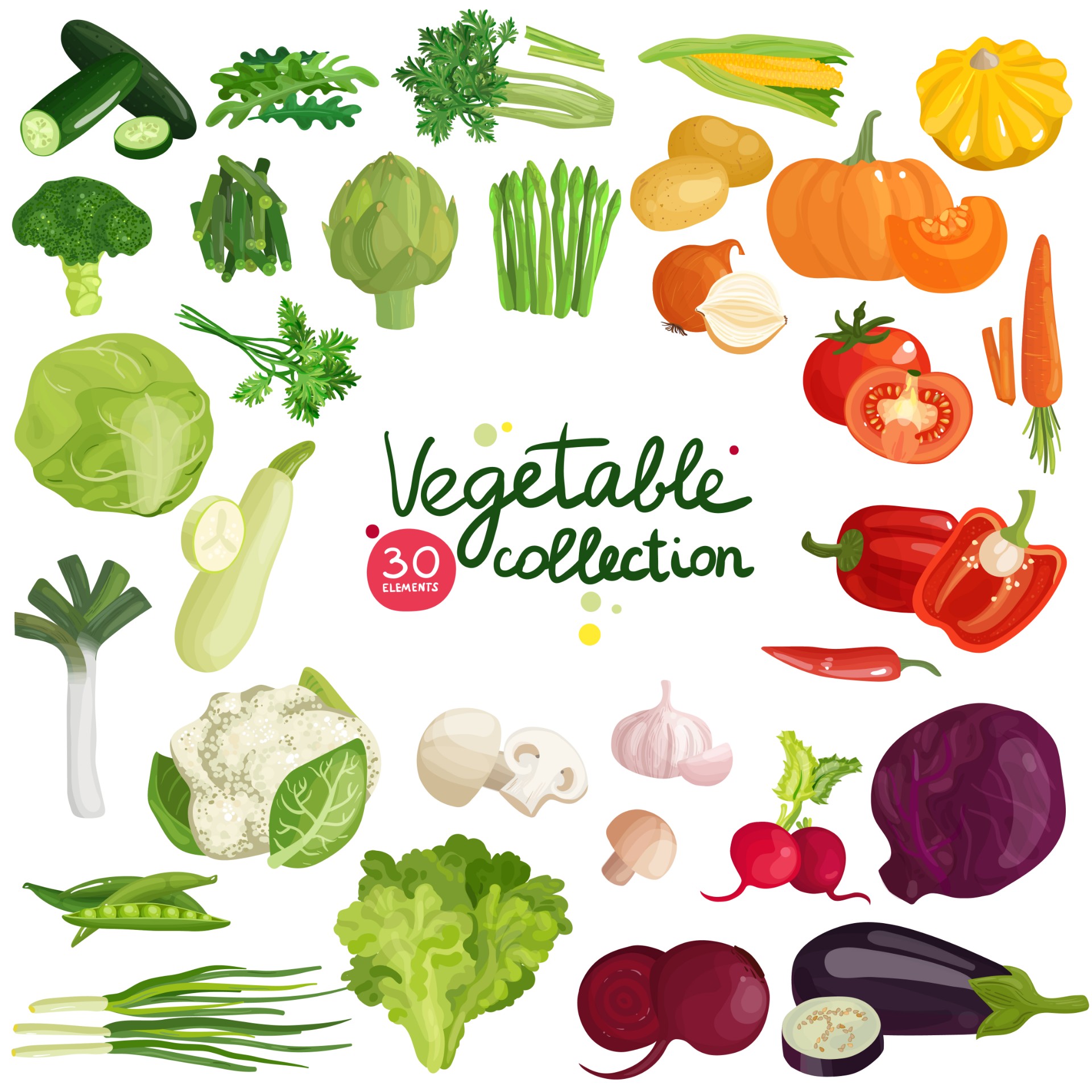 设计水果蔬菜的插画0