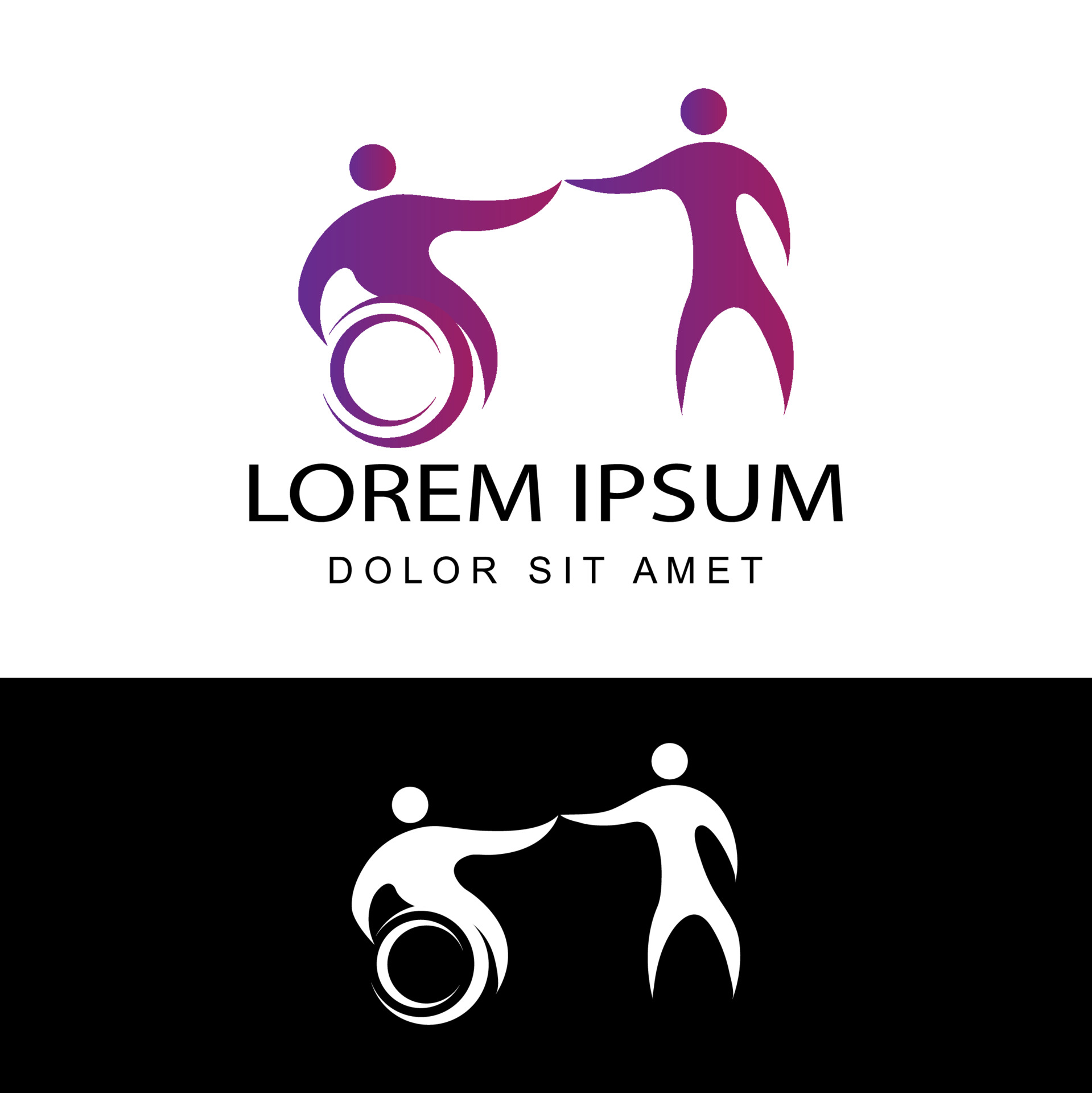 残疾人轮椅标志图标0
