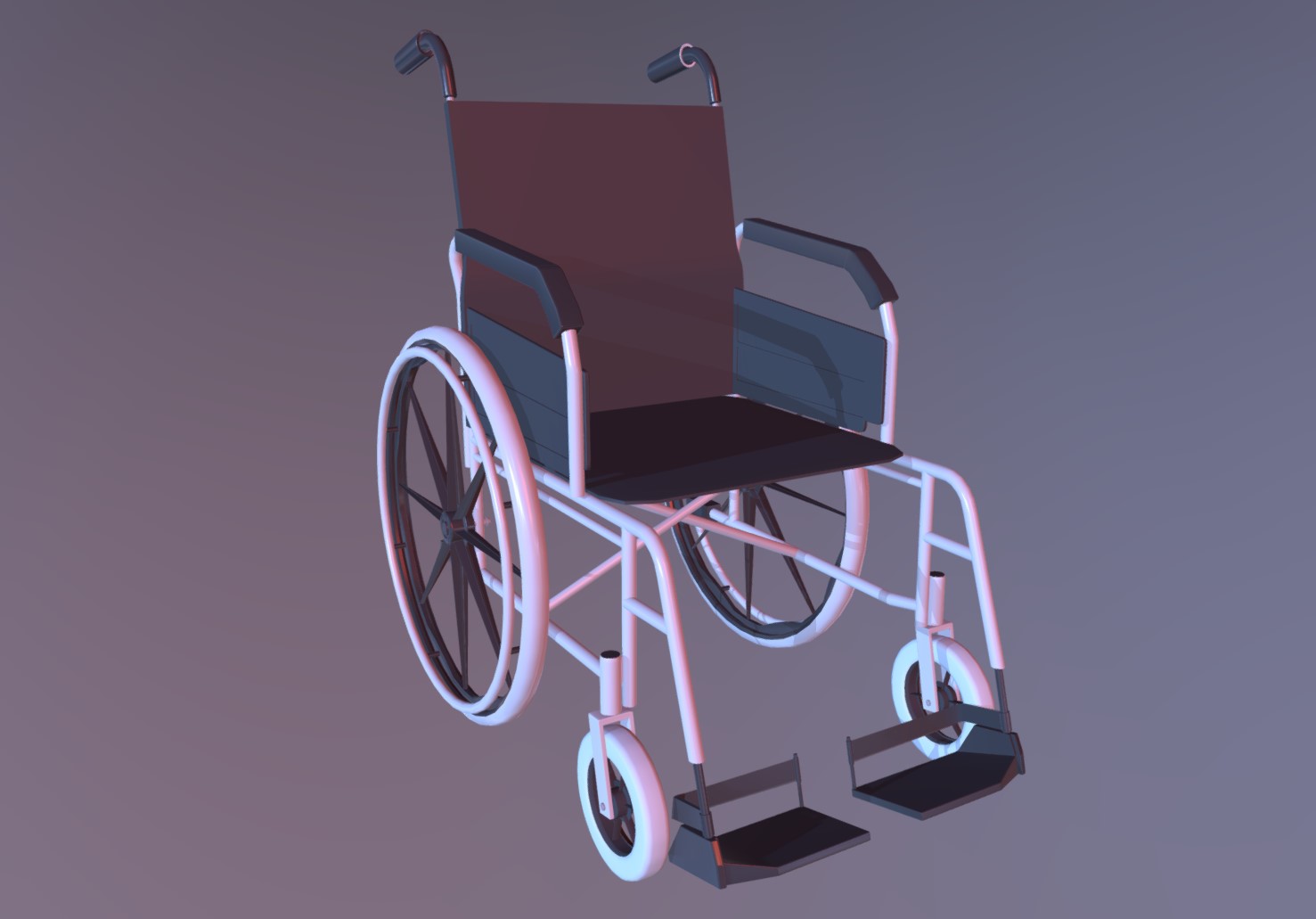 车轮椅3d模型0