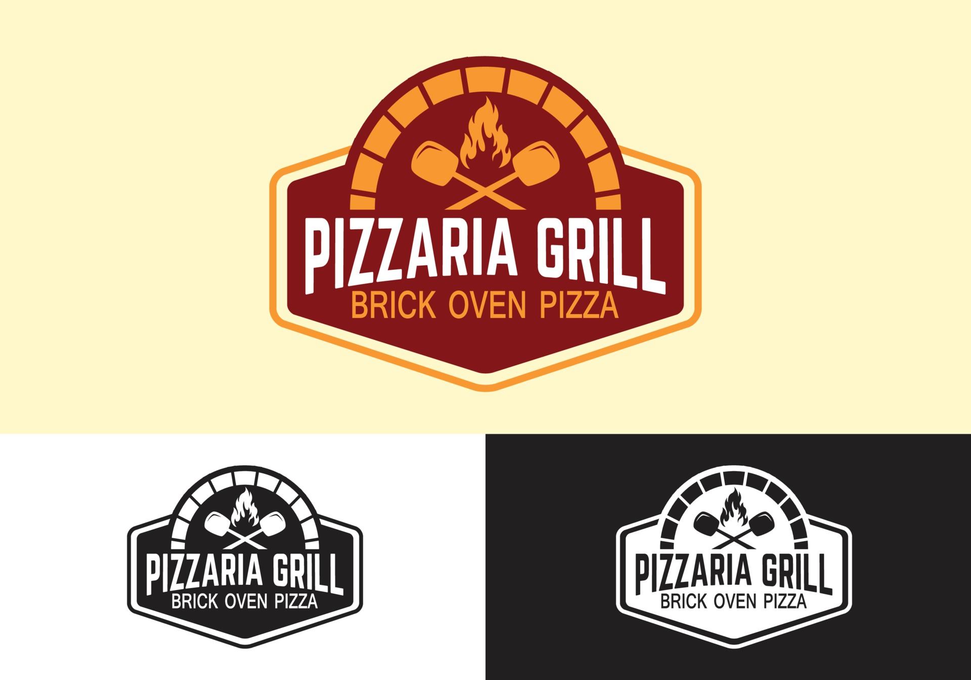 披萨食品标志logo0