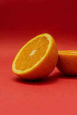 橙子对半切