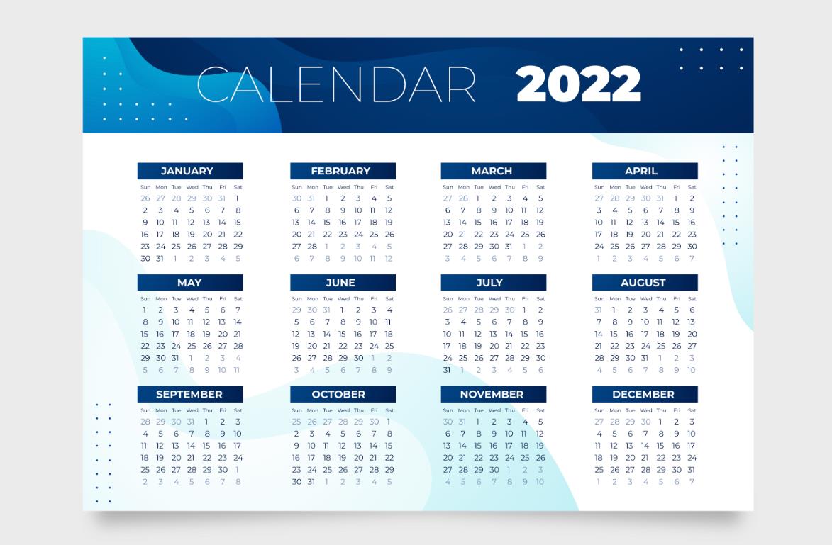 2022企业电子日历设计模板0