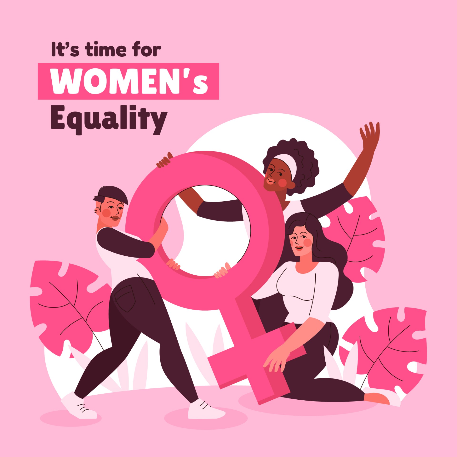 妇女平等概念插图0