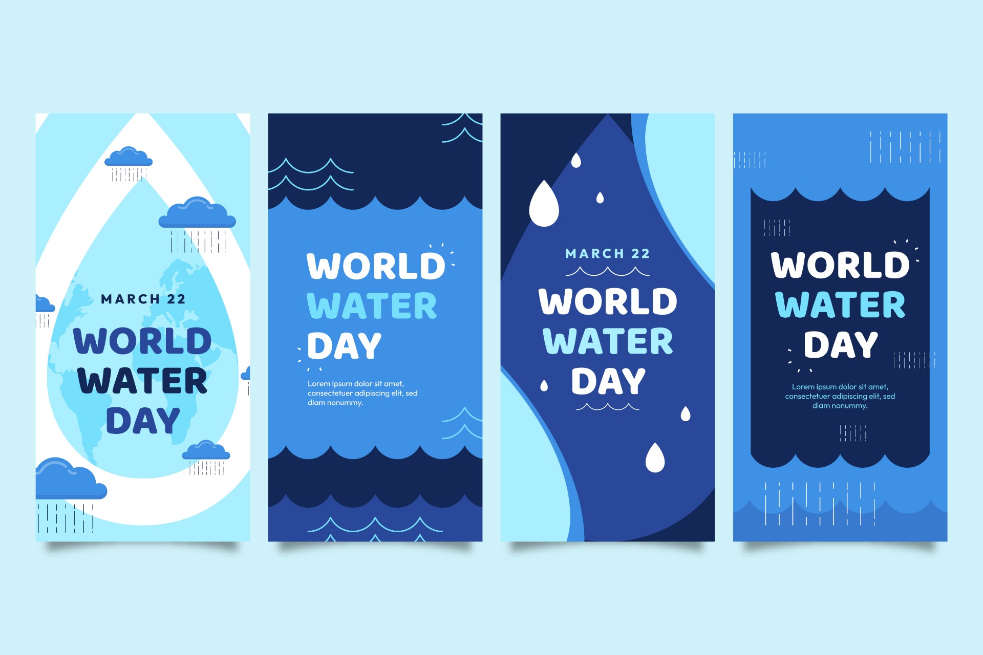 世界节水日宣传单0