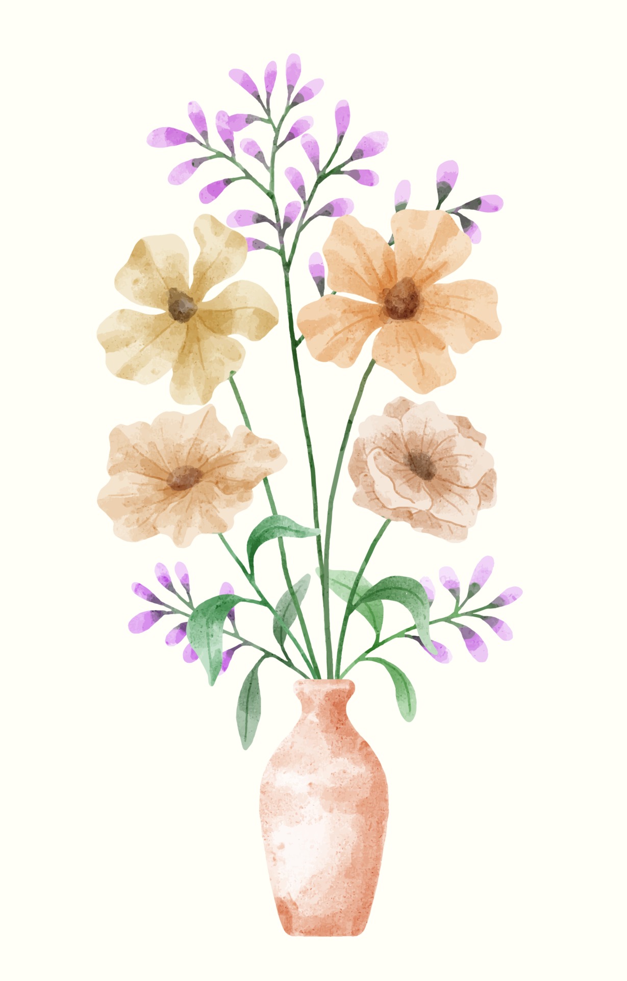 花瓶里的花插图0