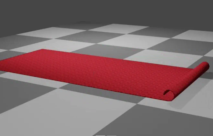 地毯铺设3d动画模型0