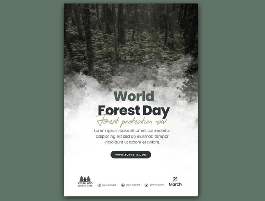 世界森林日主题宣传海报0