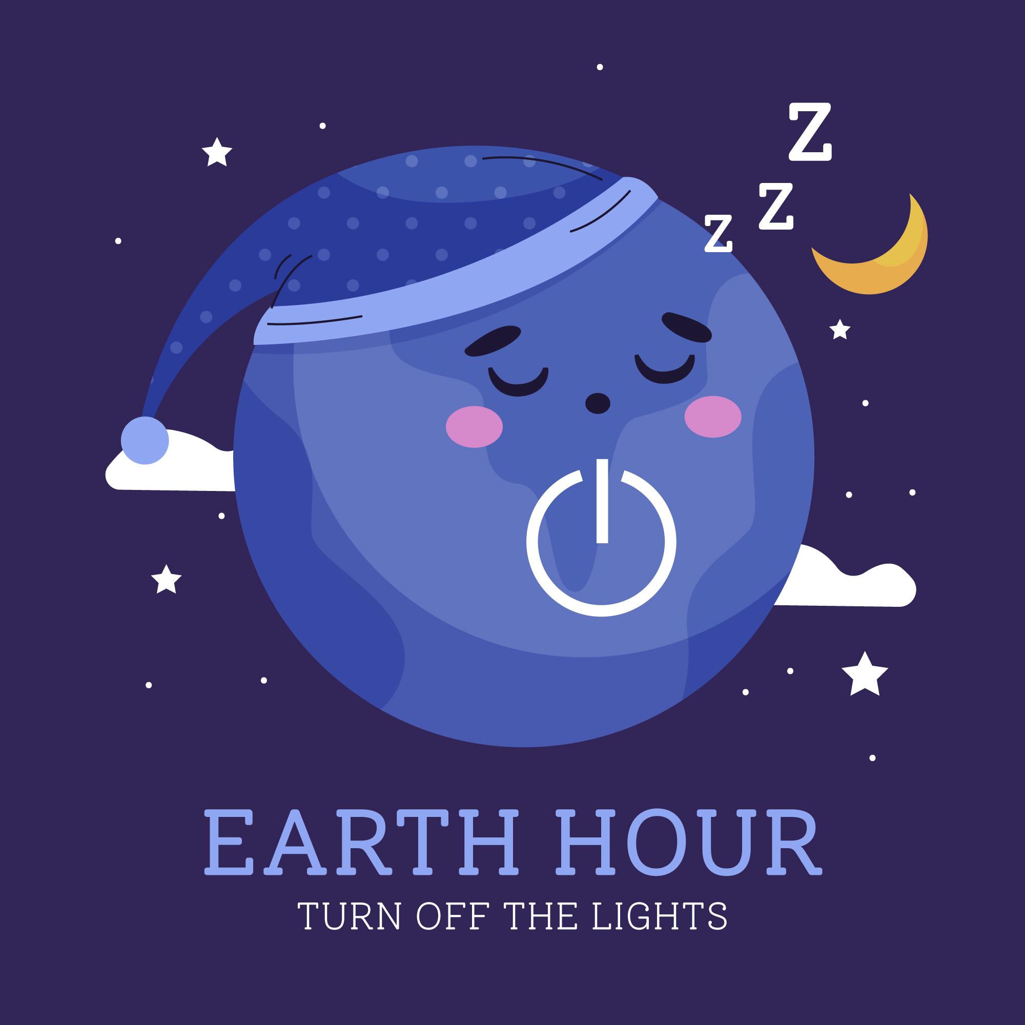 地球一小时日地球睡觉插图0