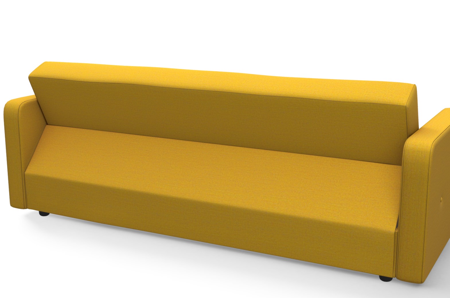 黄色沙发床三维模型1