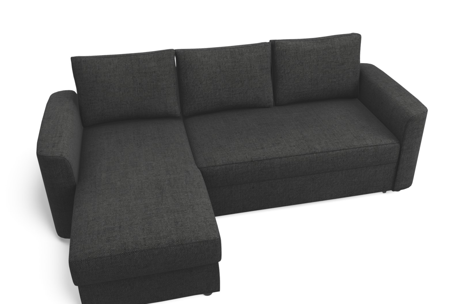 黑色现代沙发床3d模型0