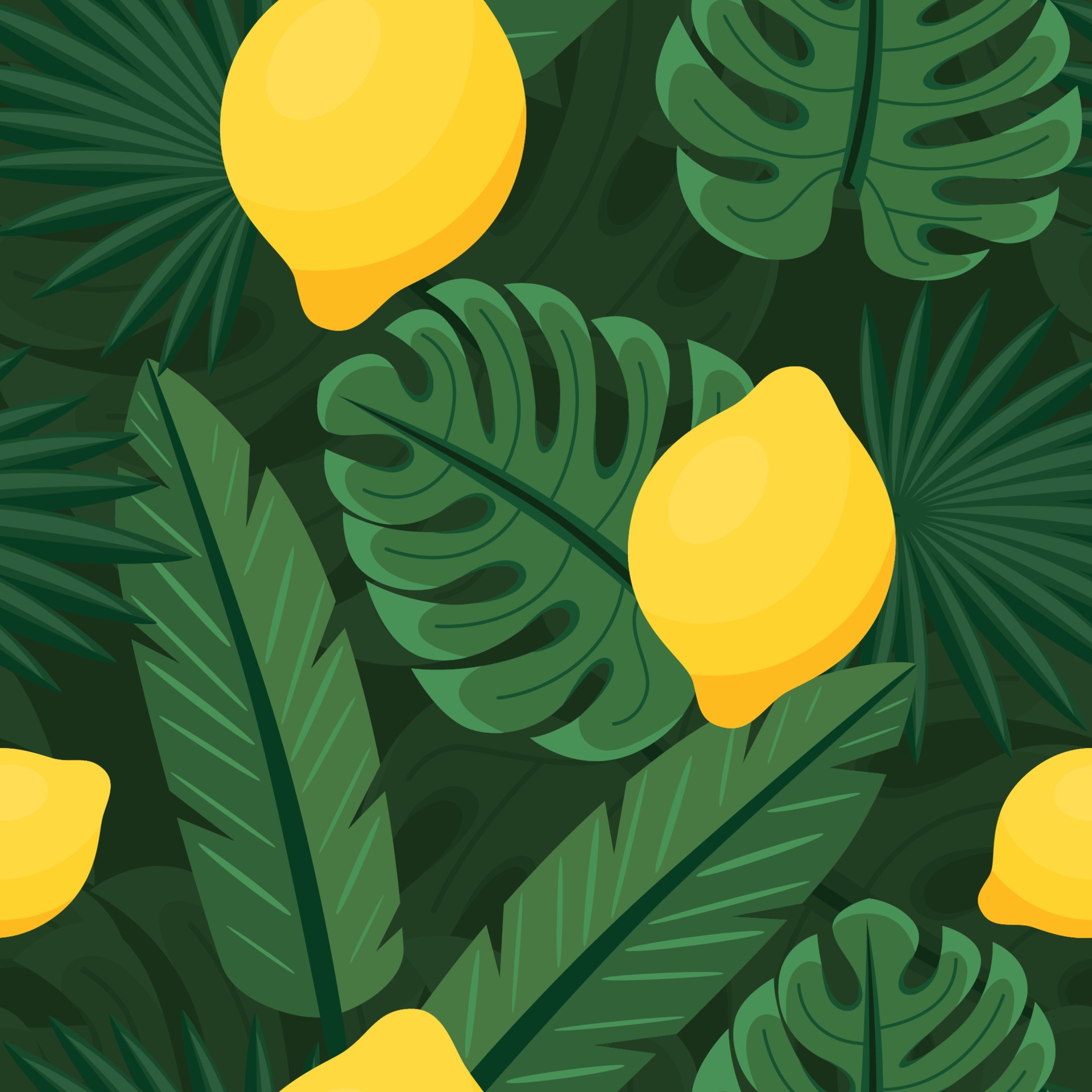 春季柠檬图案插图0