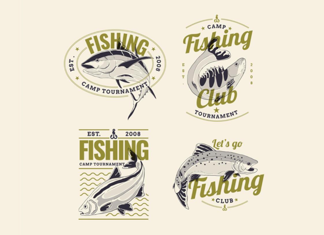 钓鱼俱乐部标志logo设计0