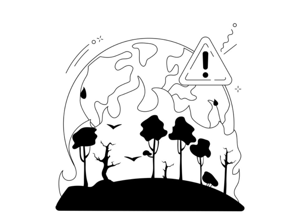 森林防火教育手绘创意插画0