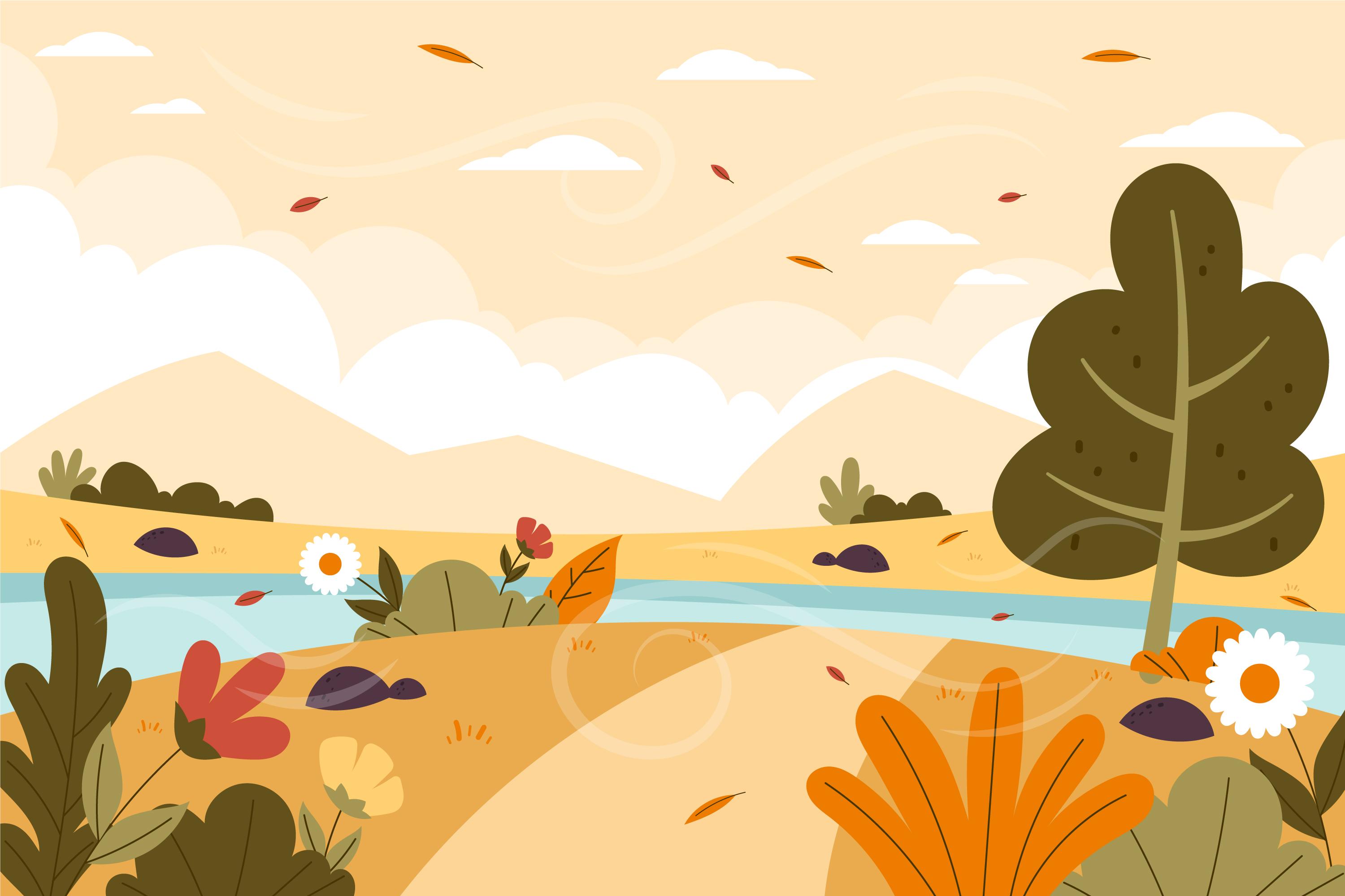 秋季自然风景景观插图0